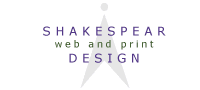 shakespear web and print design